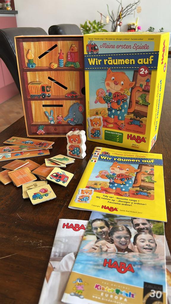 Haba spel wij ruimen op, Kinderen en Baby's, Speelgoed | Educatief en Creatief, Ophalen, Zo goed als nieuw