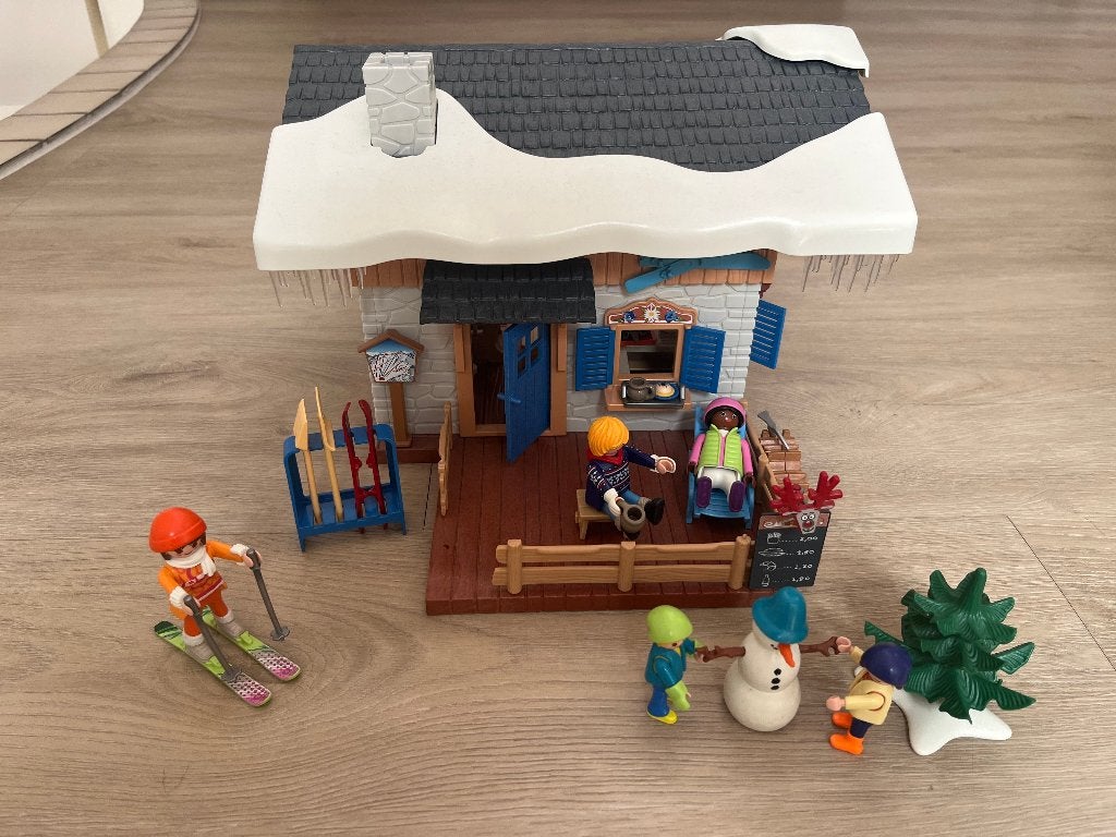 playmobil skihut, Ophalen, Gebruikt, Gebouw, Complete set