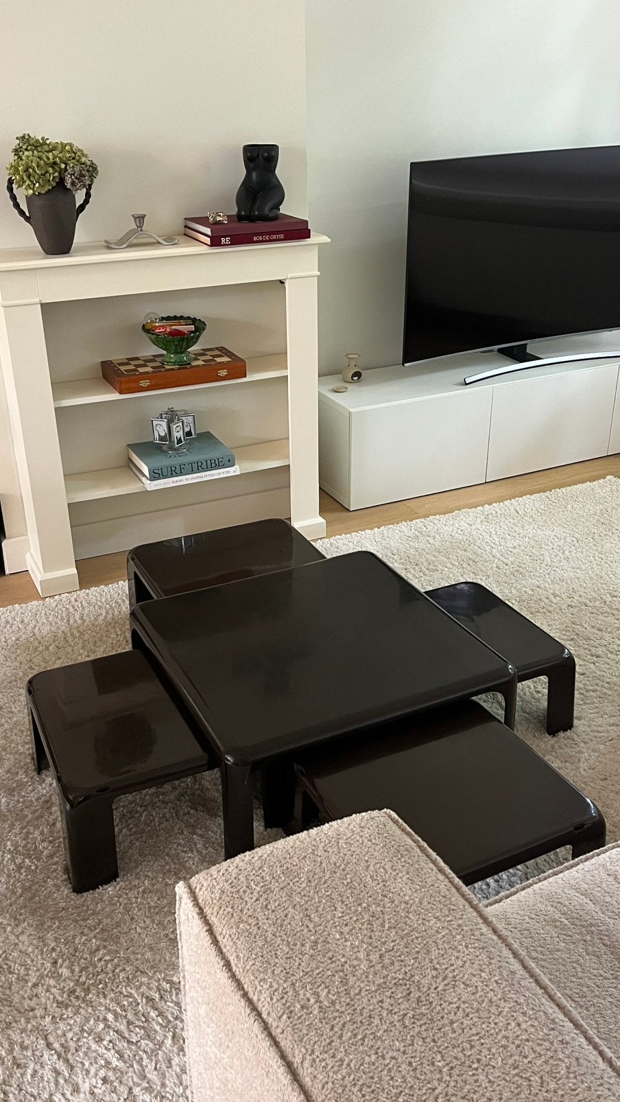 Set table 4+1 Quattro Gatti B&B Bellini 1967 midcentury, Maison & Meubles, Enlèvement