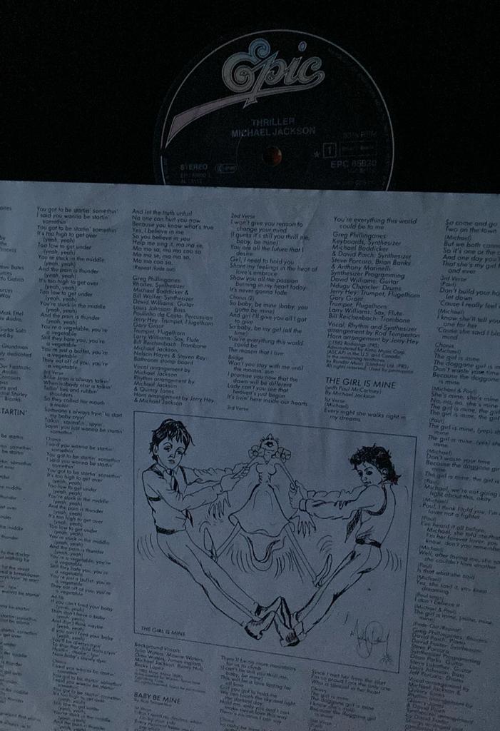 Michael jackson thriller lp, Enlèvement ou Envoi, Comme neuf
