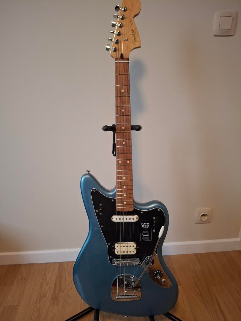 Fender Player Jaguar – Tidepool Blue – In topstaat, Musique & Instruments, Instruments à corde | Guitares | Électriques, Enlèvement