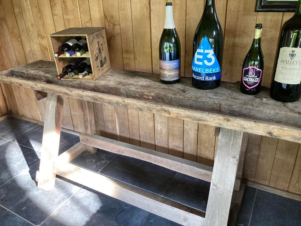 Antieke houten werkbank, Enlèvement, Utilisé