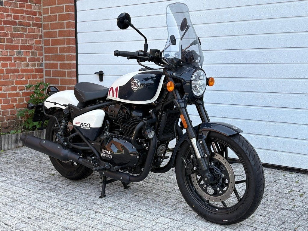 Royal Enfield Shotgun 650 Custom Black & 2x Stencil White, Motos, Tourisme, Entreprise, Occasion, Plus de 35 kW