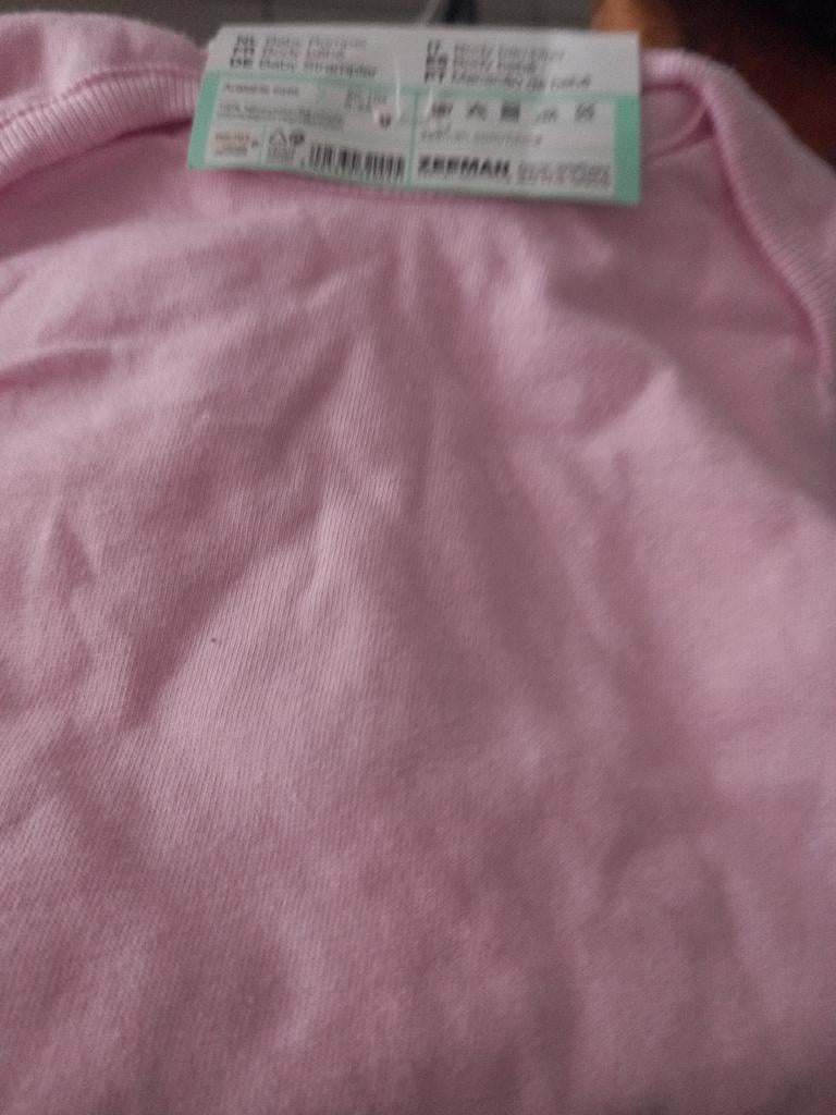 2 Rompertjes 50-56 meisje, Enfants & Bébés, Vêtements de bébé | Taille 50, Neuf, Zeeman, Autres types, Enlèvement