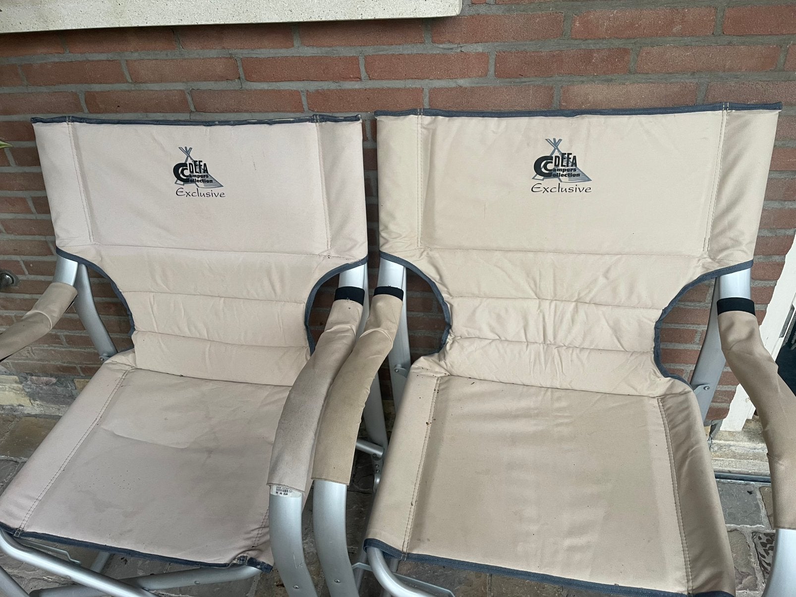 2 plooi stoelen, Enlèvement, Comme neuf, Aluminium