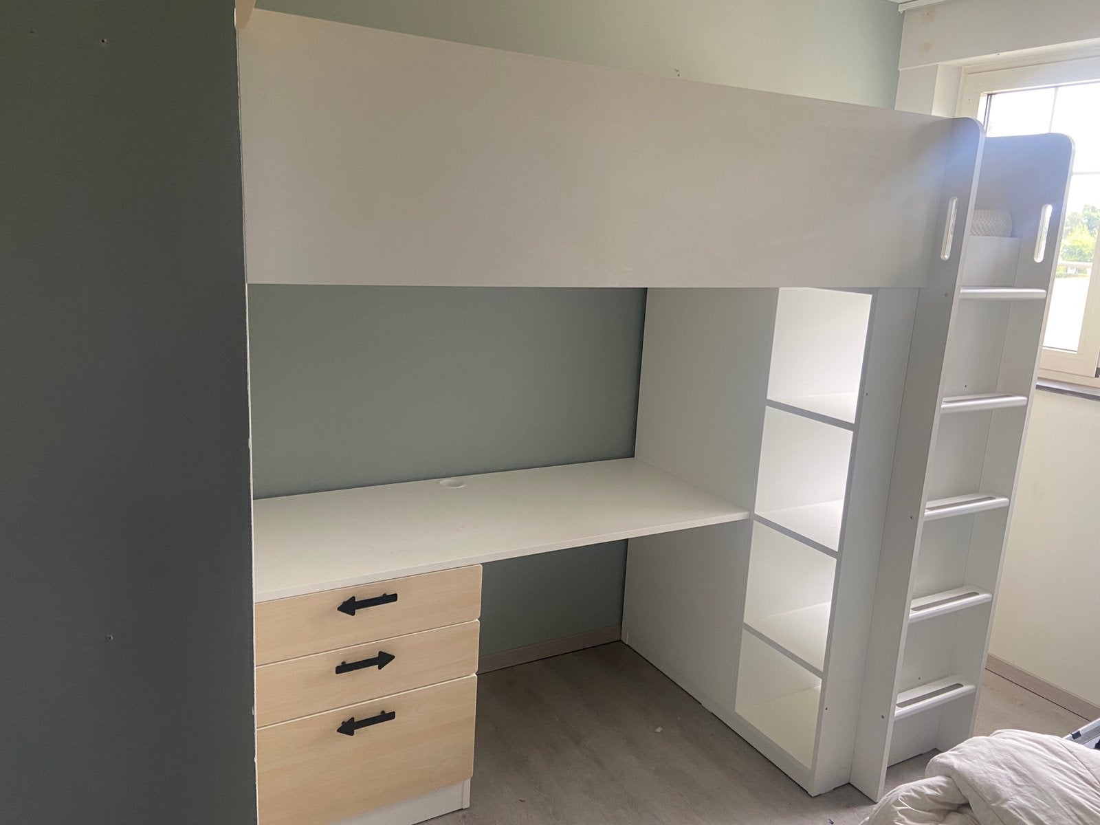 Hoogslaper IKEA, Kinderen en Baby's, Kinderkamer | Stapelbedden en Hoogslapers, Ophalen, Gebruikt, Hoogslaper