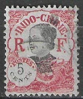 Indochine 1922/1923 - Yvert 104 - Femme sur timbre (ST), Timbres & Monnaies, Envoi, Affranchi