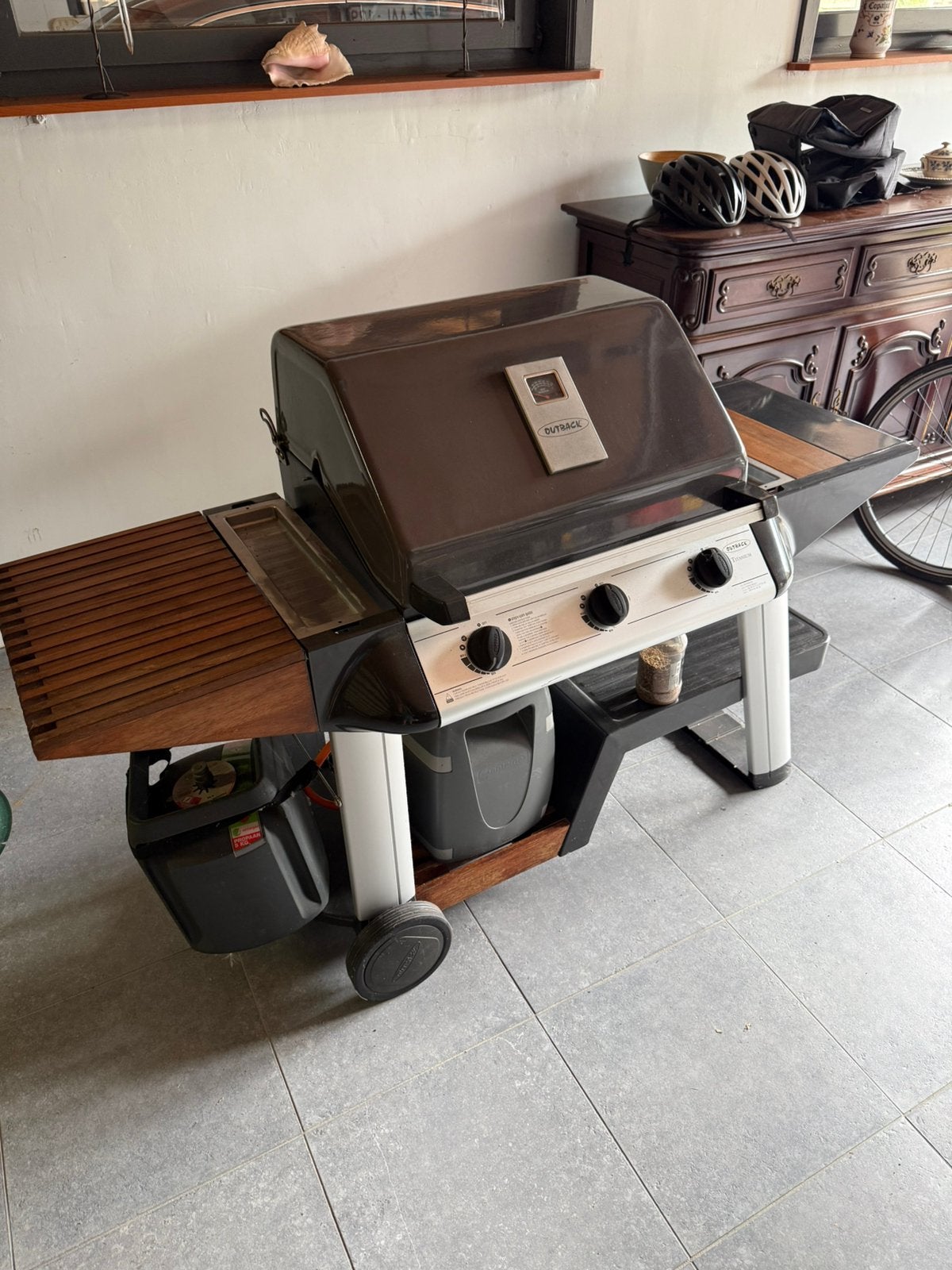 Barbecue op gasfles, Tuin en Terras, Ophalen, Zo goed als nieuw
