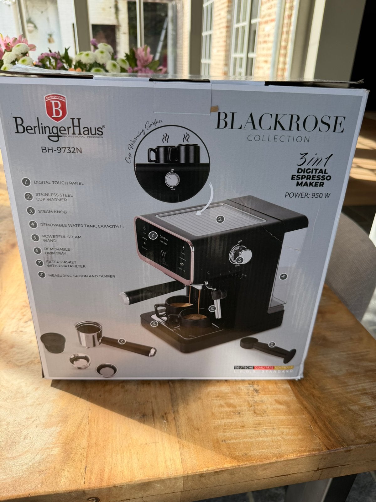 Digitaal Espressomachine, Electroménager, Machine à espresso, Réservoir d'eau amovible, 2 à 4 tasses, Enlèvement
