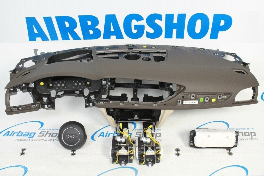Airbag kit Tableau de bord HUD brun beige Audi A6 C7, Enlèvement ou Envoi, Utilisé