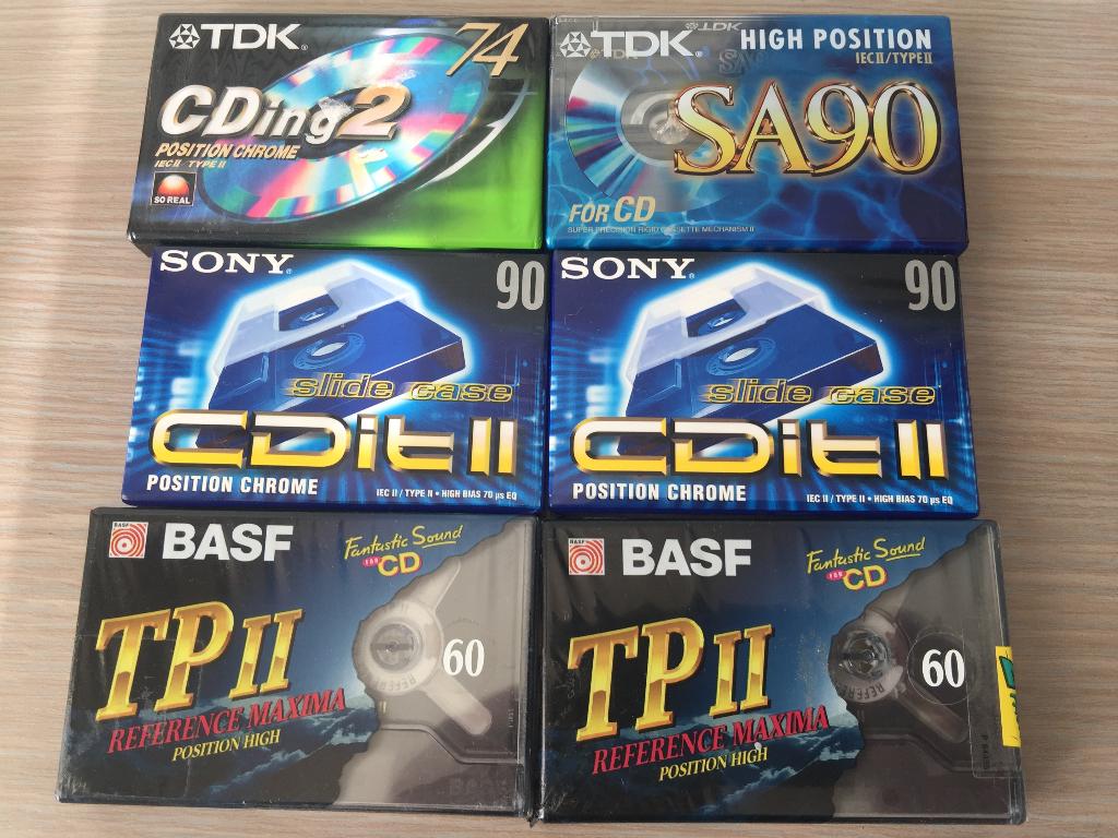 BASF, Sony en TDK cassettes, Enlèvement, Simple, Sony