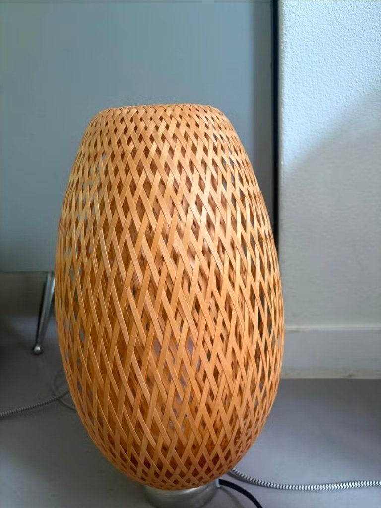 Ikea BÖJA Tafellamp, bamboe/handgemaakt, Ophalen of Verzenden, Zo goed als nieuw, Modern, Minder dan 50 cm