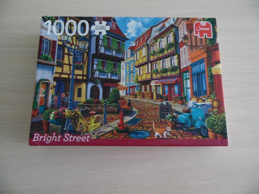 PUZZLE   BRIGHT  STREET  1000 PIÈCES      JUMBO, Enlèvement ou Envoi, 500 à 1500 pièces, Comme neuf, Puzzle