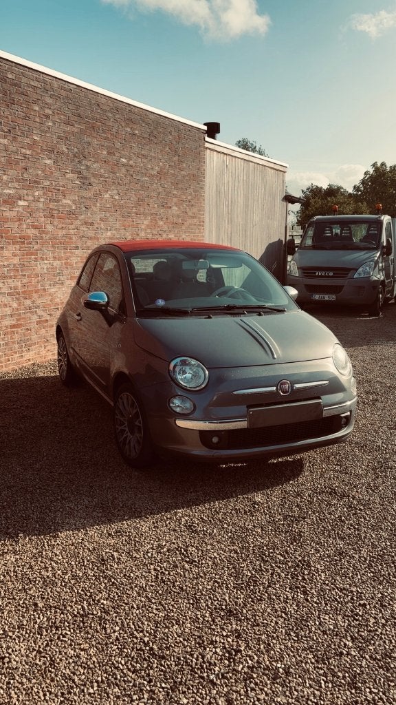 Fiat 500 cabrio lounge, Autos, Fiat, Achat, Beige, Boîte manuelle, 3 portes