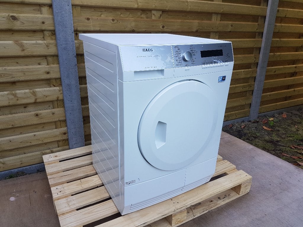 Warmtepomp Condensatiedroogkast  AEG LAVATHERM PROTEX +, Ophalen, 6 tot 8 kg, Minder dan 85 cm, Zo goed als nieuw