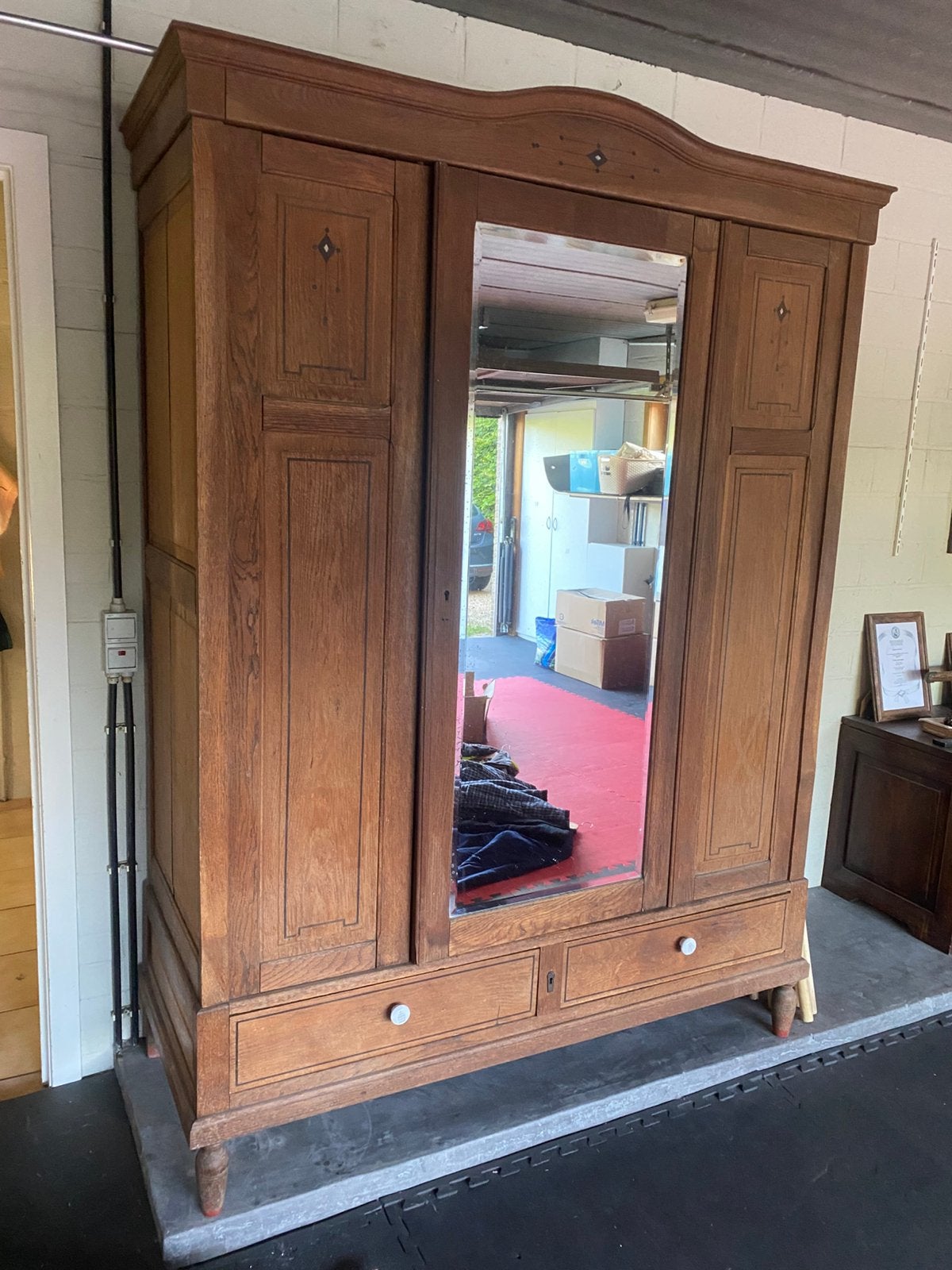 Kast, Huis en Inrichting, Kasten | Kleerkasten, Gebruikt, 100 tot 150 cm, 200 cm of meer, Rustiek