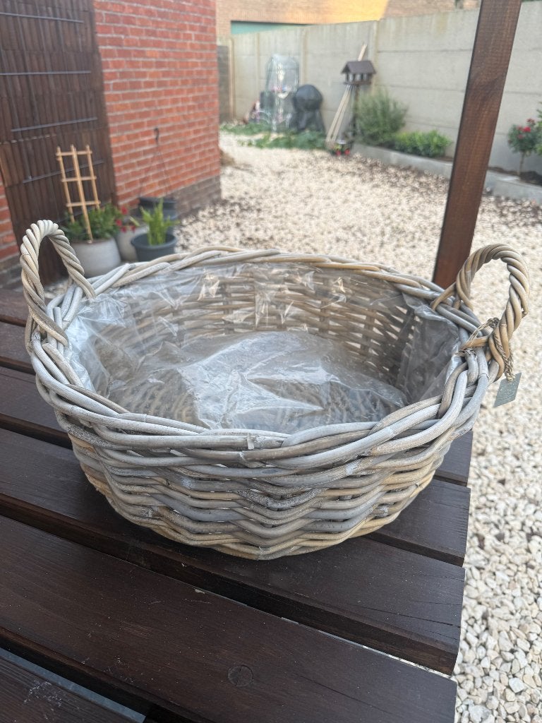 Te koop grote bloemenmand, Rond, Comme neuf, Enlèvement, Intérieur