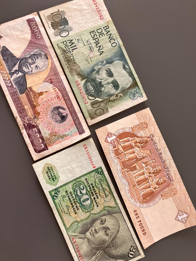 Oude biljetten Europa + Azië + Afrika., Ophalen of Verzenden