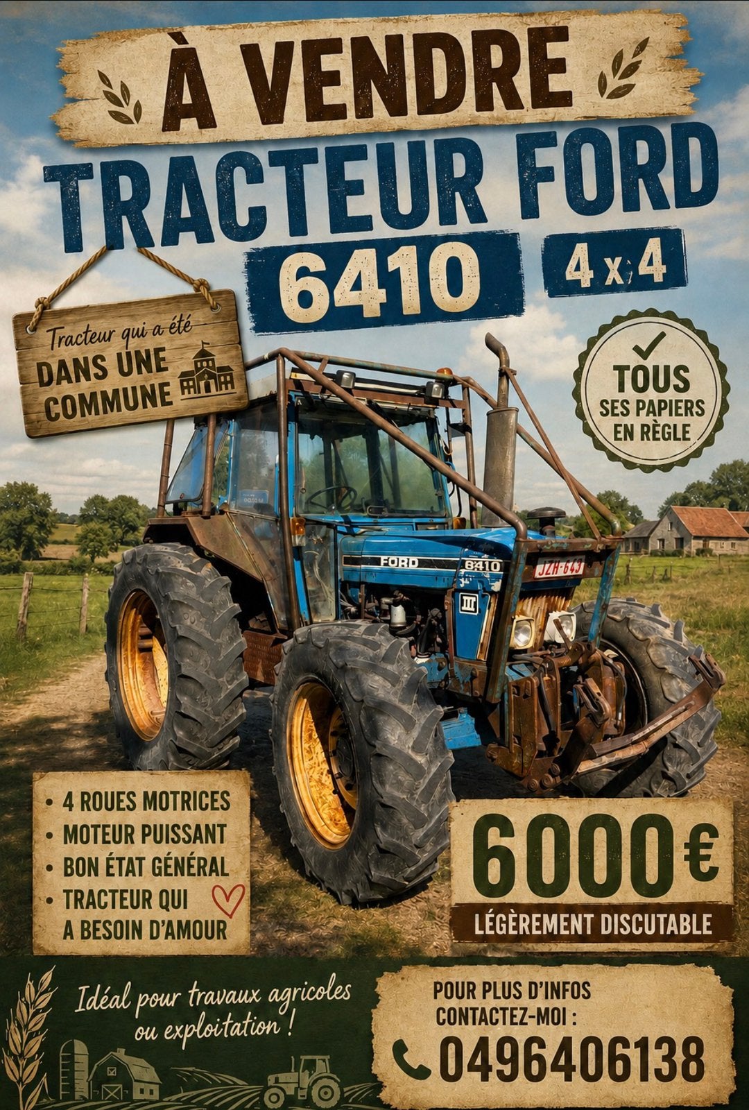 Plusieurs tracteurs à vendre, Enlèvement