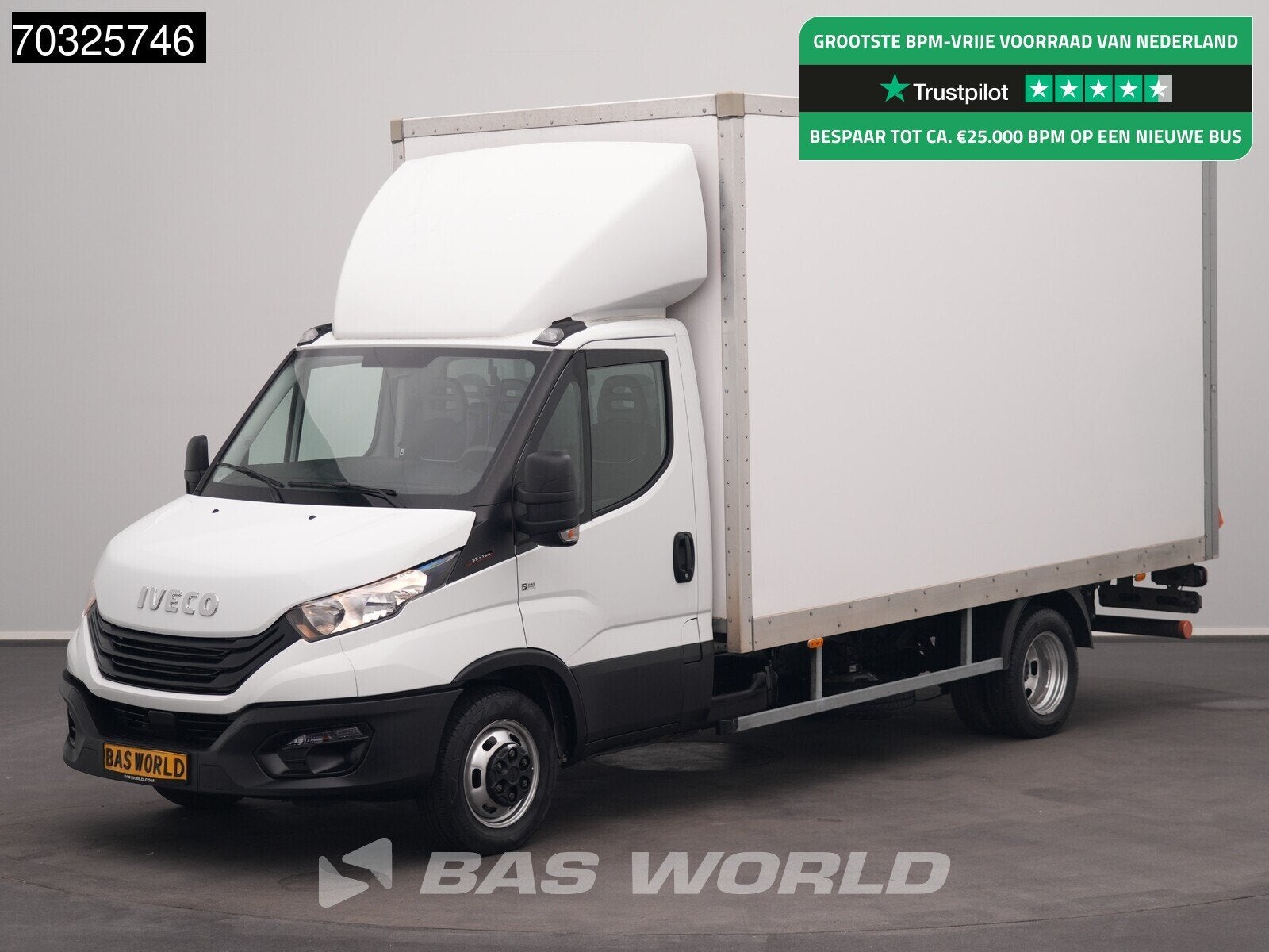Iveco Daily 35C16 3.0L Laadklep Dubbellucht Bakwagen Airco C, Auto's, Stof, Gebruikt, Euro 6, 4 cilinders