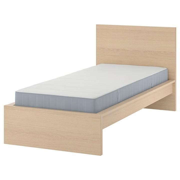 Ikea Malm eenpersoonsbed frame in uitstekende staat, Ophalen, 90 cm, Eenpersoons, Beige