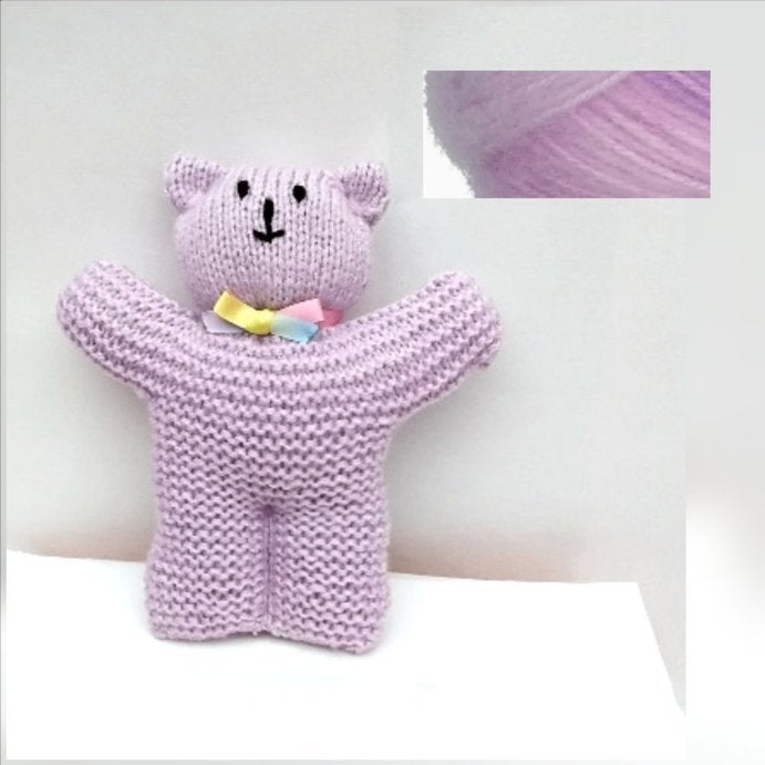 ourson , nounours , peluche , parme , 20cm haut, Kinderen en Baby's, Speelgoed | Knuffels en Pluche, Paars, Overige merken, Handgemaakt