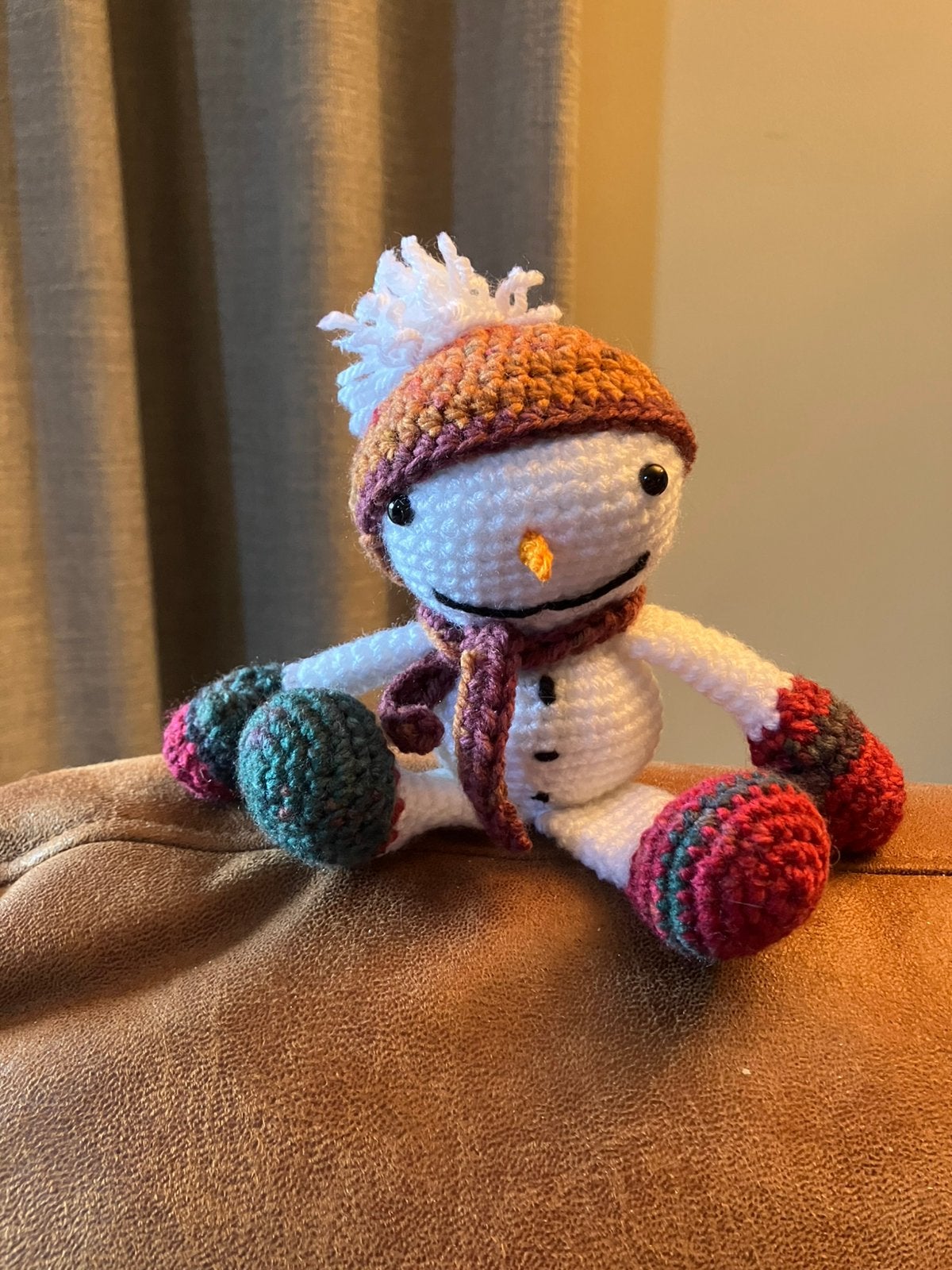 Handgemaakte sneeuwmannetjes voor Kerst, Hobby en Vrije tijd, Ophalen of Verzenden, Nieuw, Haken, Wol of Garen