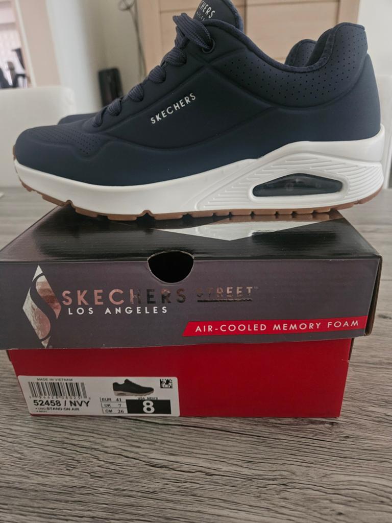 Sketchers maat 41 heren, Ophalen, Blauw, Zo goed als nieuw, Skechers
