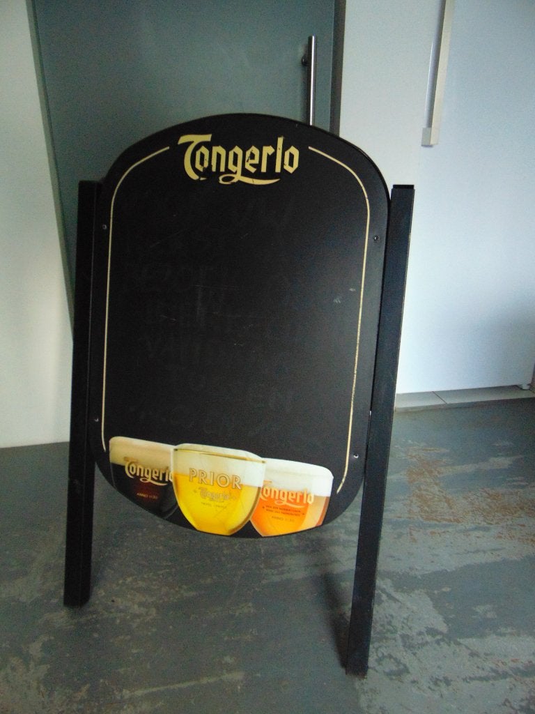 Tongerlo abdijbier Stoepbord, Ophalen, Gebruikt, Reclamebord