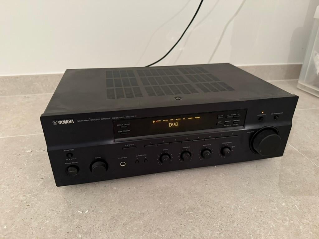 Récepteur stéréo Yamaha RX-497 - Amplificateur + Tuner, Yamaha, Comme neuf, Enlèvement, Stéréo