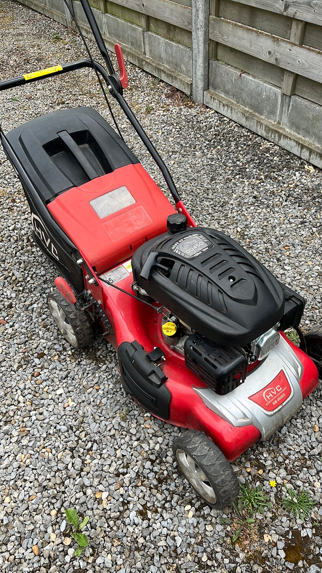 Grasmaaier voor onderdelen merk HVC DG450 135 OHV, Ophalen, Zo goed als nieuw