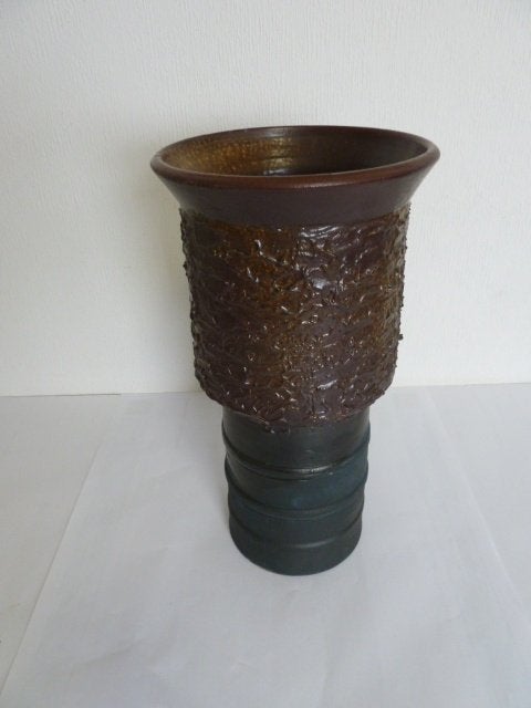 Keramiek/aardewerk vaas Guérin (Grés De Bouffioulx) 36cm, Antiek en Kunst, Antiek | Vazen, Ophalen of Verzenden