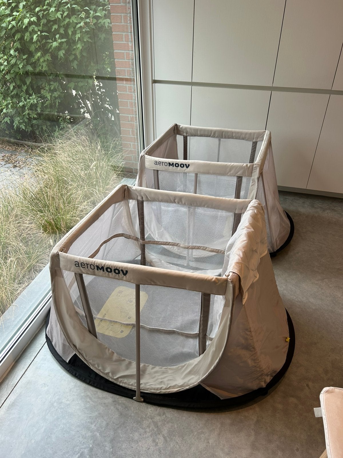 AEROMOOV - Reisbedje - Tweeling/Twin pakket, Kinderen en Baby's, Ophalen, Zo goed als nieuw, Draagzak