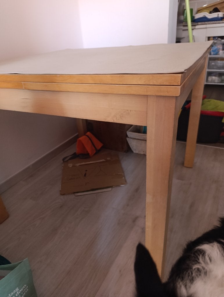 Table en bois Ikea, extensible., Maison & Meubles, Enlèvement, Utilisé