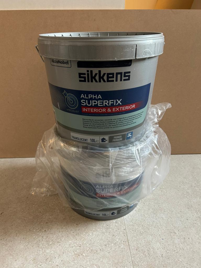 Sikkens Alpha Superfix - 10L, Doe-het-zelf en Bouw, Verf, Beits en Lak, Ophalen, Overige kleuren, Nieuw, 15 tot 20 liter