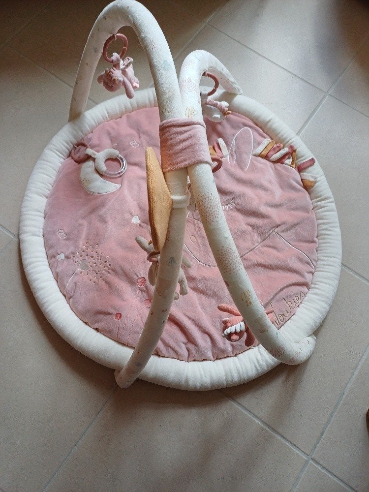 Tapis d’éveil Noukies rose comme neuf, Enlèvement, Comme neuf