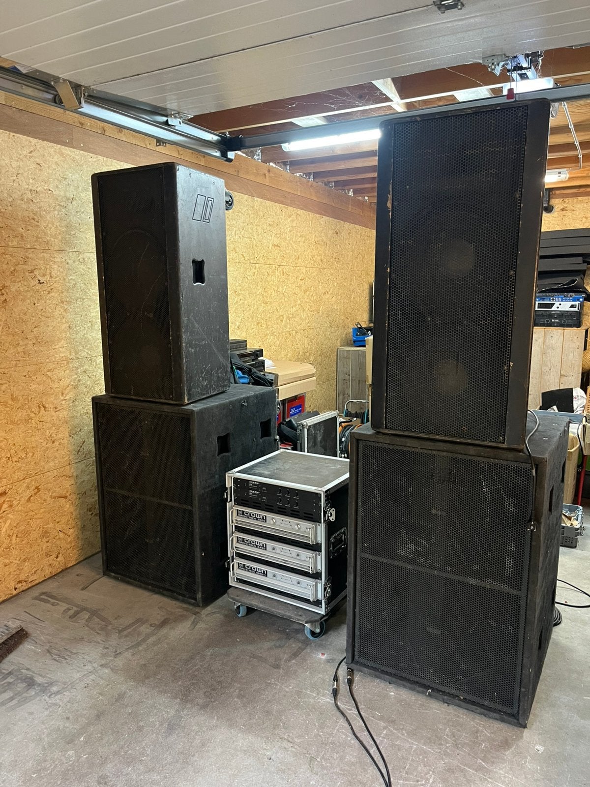 D.A.S oldskool klanksysteem met crown versterkers, Audio, Tv en Foto, Ophalen, Zo goed als nieuw