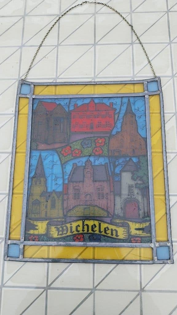 Glasraam Wichelen, Ophalen of Verzenden, Gebruikt, Reclamebord