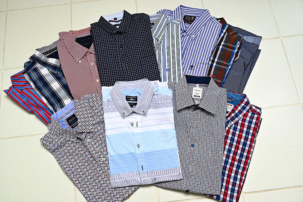 Lot van 12 herenhemden lange mouw mt L -goede staat - proper, Kleding | Heren, Overhemden, Verzenden, Gedragen, Overige kleuren