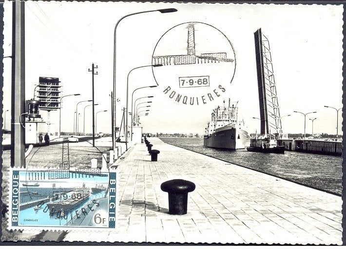 postzegels., Scheepvaart, Ophalen of Verzenden, Gestempeld, 1e dag stempel