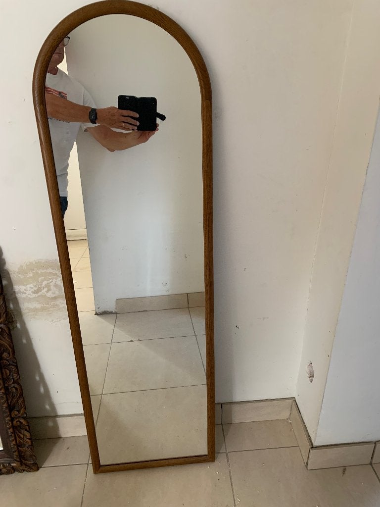 Miroirs. Hauteur: 1,29 mètres / largeur: 39cm, Enlèvement, Utilisé, 100 à 150 cm, Ovale