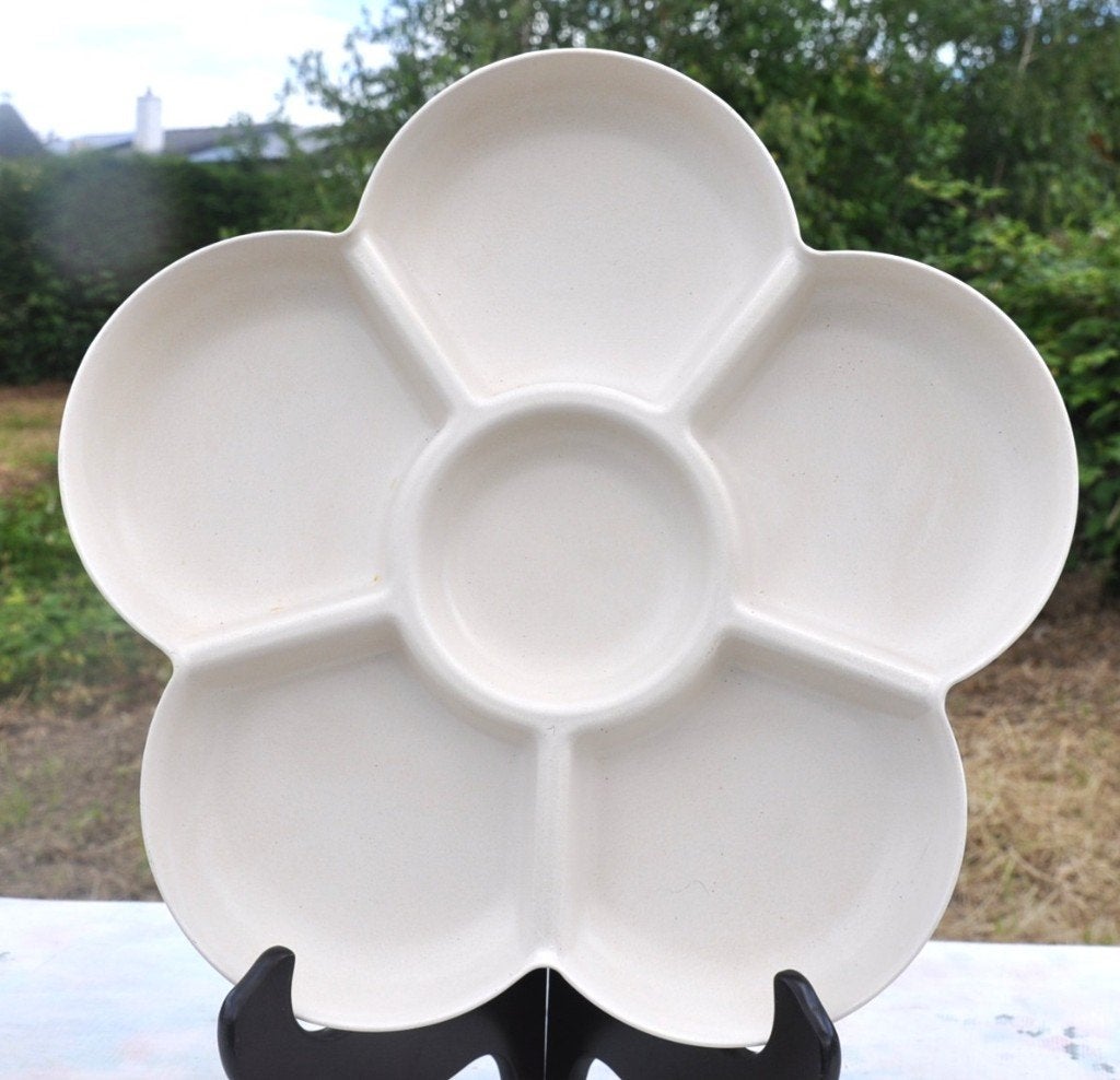 plat 6 compartiments forme fleur pour apéro, Enlèvement ou Envoi, Utilisé, Autres matériaux, Récipient(s)