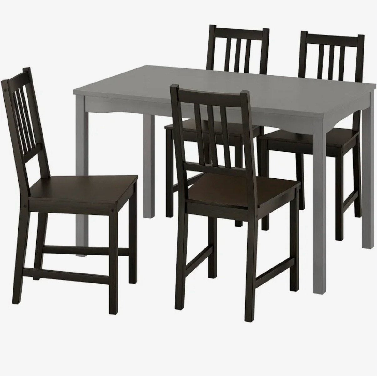 Superbe table à manger avec rallonges plus 4 chaises noires, Enlèvement, Comme neuf
