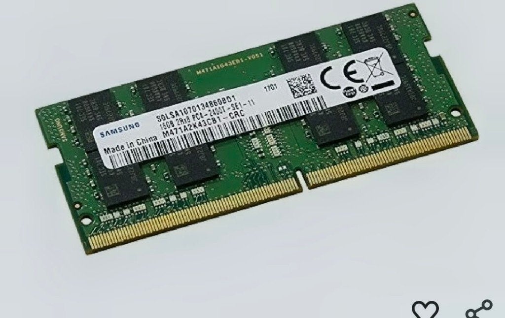 16 GB sodimm ddr4 samsung, Informatique & Logiciels, Mémoire RAM, 2666v, Enlèvement ou Envoi, DDR4, Comme neuf