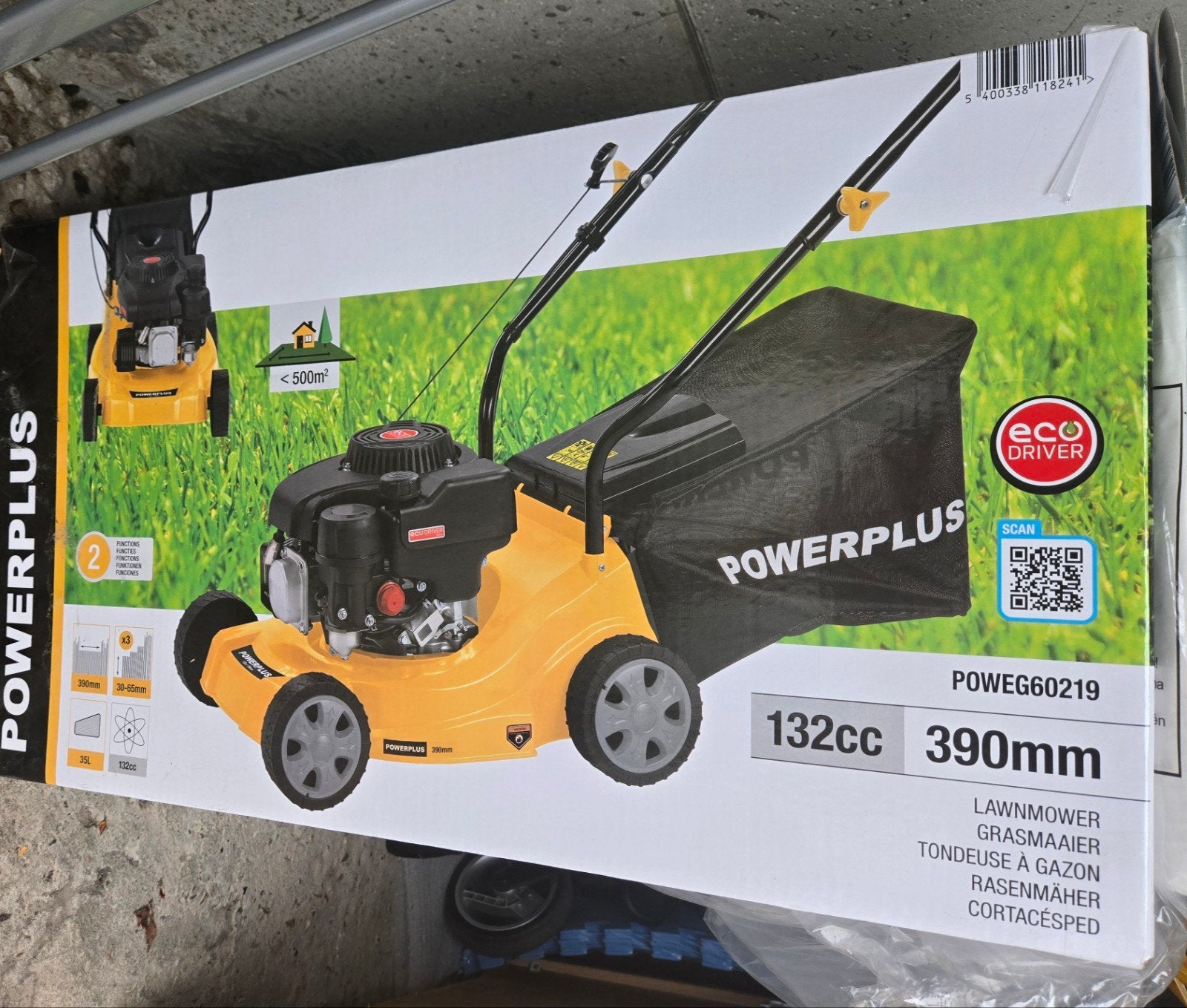 Grasmaaier op benzine, Nooit gebruikt!!, Neuf, 30 à 39 cm, Enlèvement, Powerplus