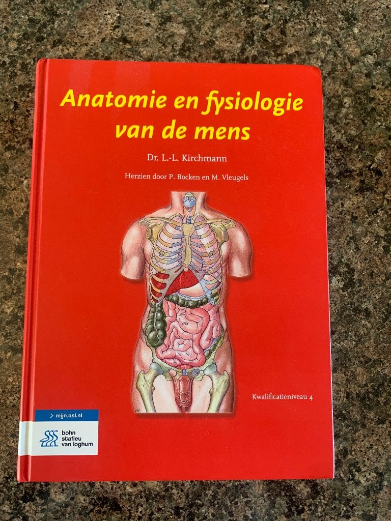 Boek Anatomie en fysiologie van de mens, Boeken, Ophalen of Verzenden, Zo goed als nieuw, Hoger Onderwijs, L.L. Kirchmann