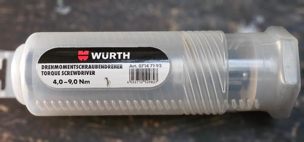 Draaimomentschroevendraaier wurth, Ophalen, Zo goed als nieuw