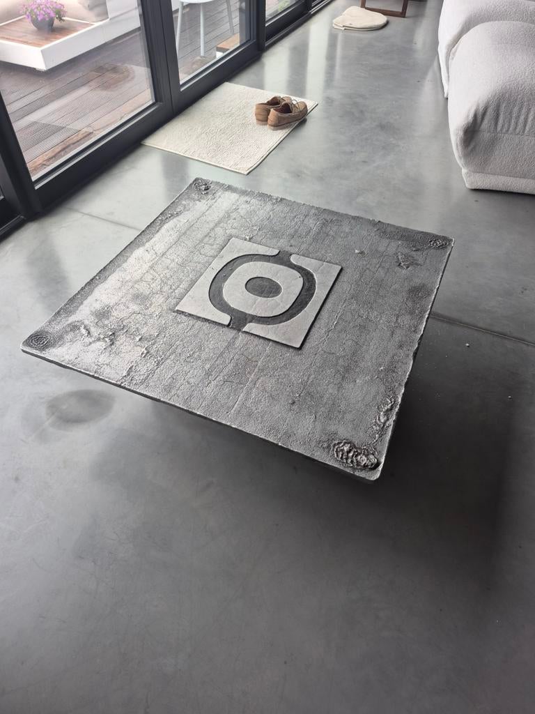 Willy Ceysens brutalist coffee table, Neerpelt Belgium 1970, Ophalen of Verzenden