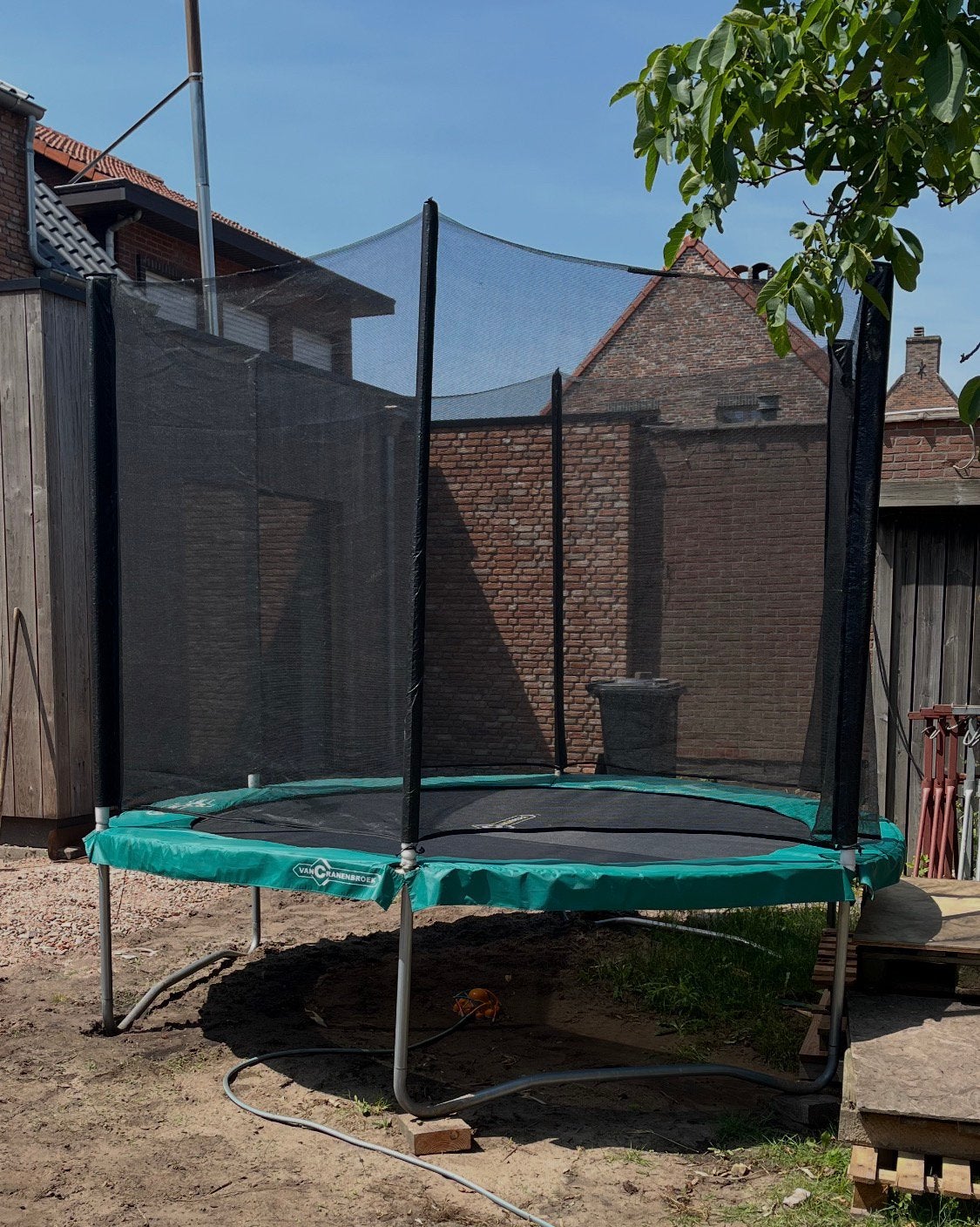 Ronde trampoline met veiligheidsnet en diameter 305cm, Ophalen, Gebruikt