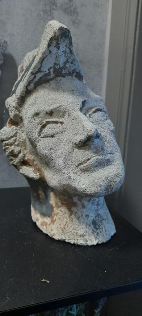 Buste hoofd Willem Tell, Ophalen, Gips, Buste